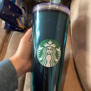 Starbucks 2022 Summer Aqua Terra Confetti Decorate Your Own Lid Tumbler 24oz Cup